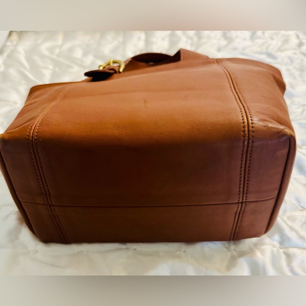 Coach Waverly British Tan Leather Tote Bag. 1996 EUC - Picture 9 of 10